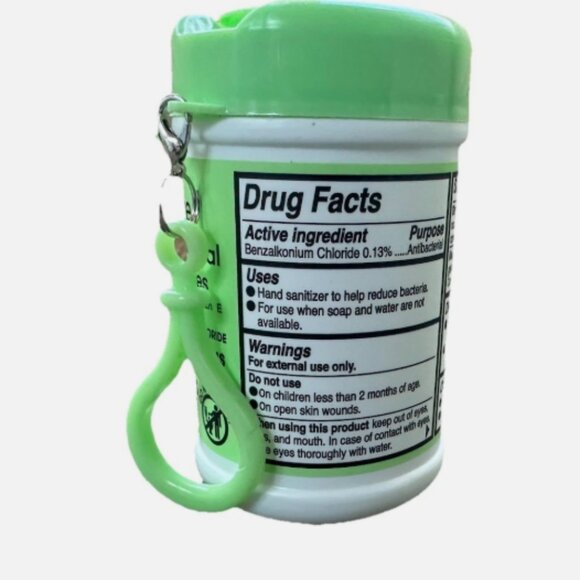 3 Biopure Antibacterial Travel Size Hand Wipes Keychain (Fresh Morning Breeze) - Picture 4 of 4